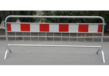 Mobile Metallabsperrung ROAD GUARD mit | ohne Folie – Länge 300 cm